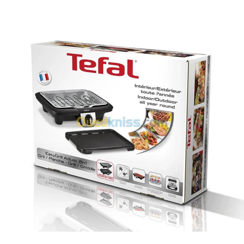 Tefal Barbecue BG930812 EASYGRILL 2 EN 1 TABLE AVEC PLAQUE PLANCHA 2100 W
