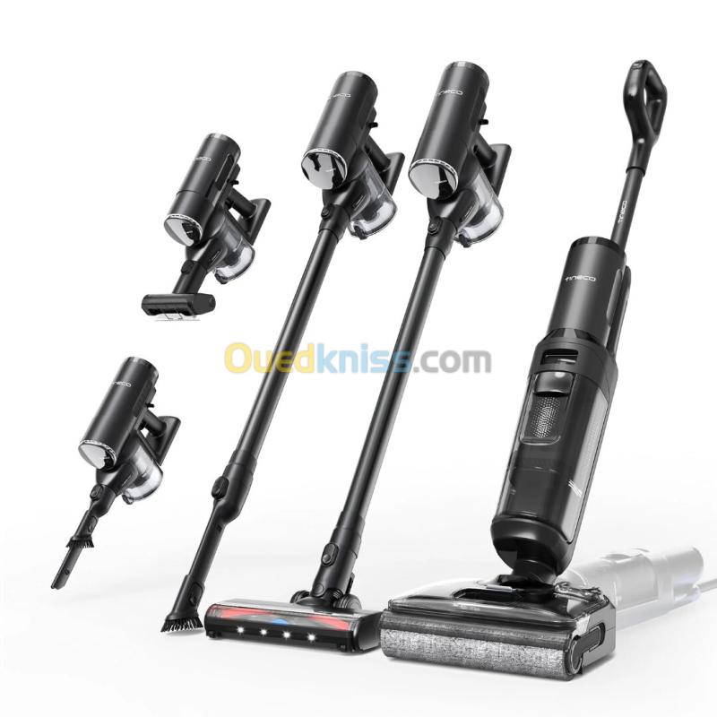 Tineco Floor One Switch S7 Stretch Aspirateur Balai sans Fil laveur 5en1-50min autonomie - Plat à 180 - Auto-Nettoyage FlashDry