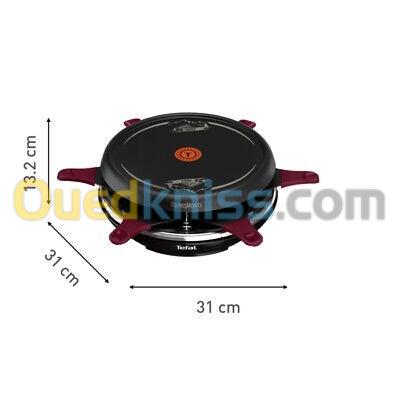  Raclette tefal 3en1,raclette/Grill/CREPES , 6 personnes,850w  RE12R810 Fabriqué en France 2