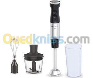bras mixeur Moulinex DD65H810 QUICKCHEF 4 EN 1 - 1000w - 10 vitesses + fonction Pulse + fonction Turbo 4