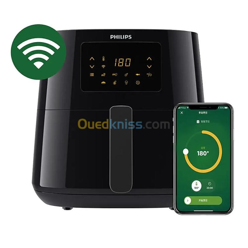 PHILIPS Airfryer XL Digital HD9280, Friteuse sans huile connecte 6.2L , 1,2kg, Gris / NOIR 2