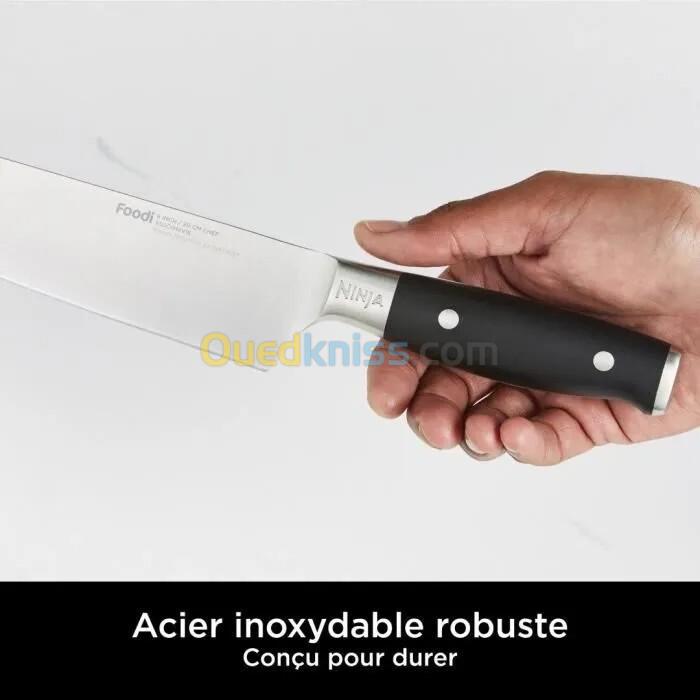Bloc couteaux NINJA K32006EU Noir - 6 couteaux - acier inoxydable -  Affûteur intégrés