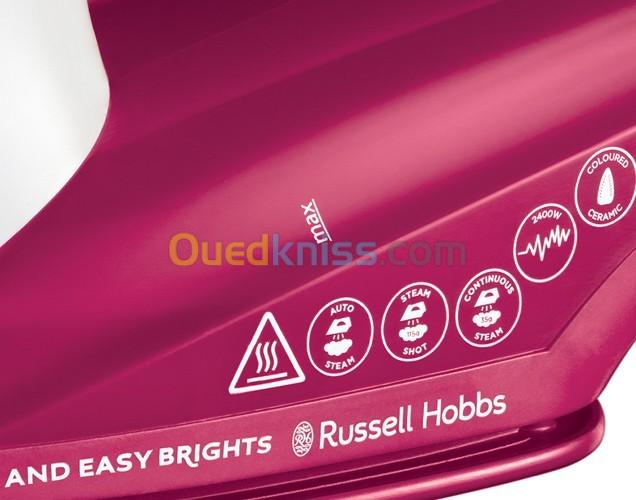 Fer à repasser CERAMIC RUSSELL HOBBS Light & Easy Brights Berry 26480-56 - 2400W 3