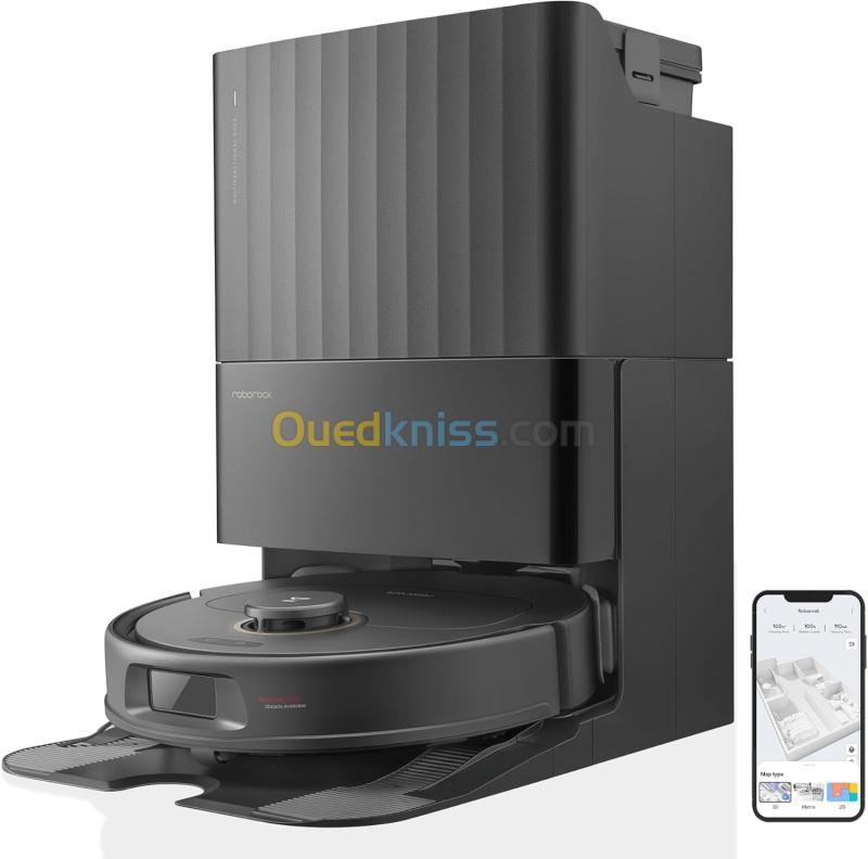 Roborock Qrevo Pro Aspirateur Robot avec Brosses Latérales FlexiArm,  avec Station , 7 000 Pa