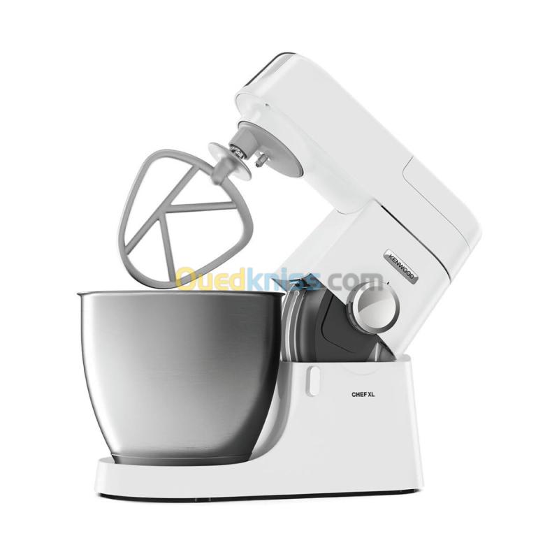 Kenwood Chef XL robot petrin KVL4100W, 3 crochets et fouets pour pétrir, bol de 6,7 L, 1200 W, blanc 2