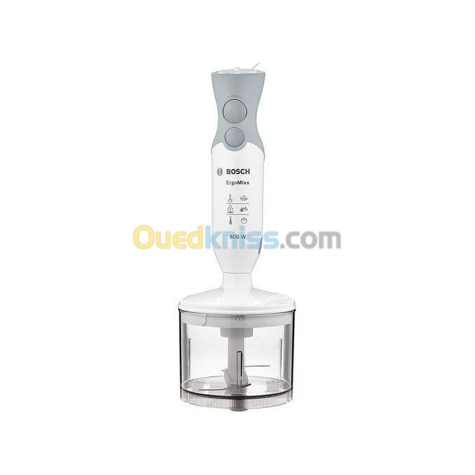 Mixeur Plongeant Bosch ErgoMixx MSM66120 600 W Mini hâchoir BlancGris 2