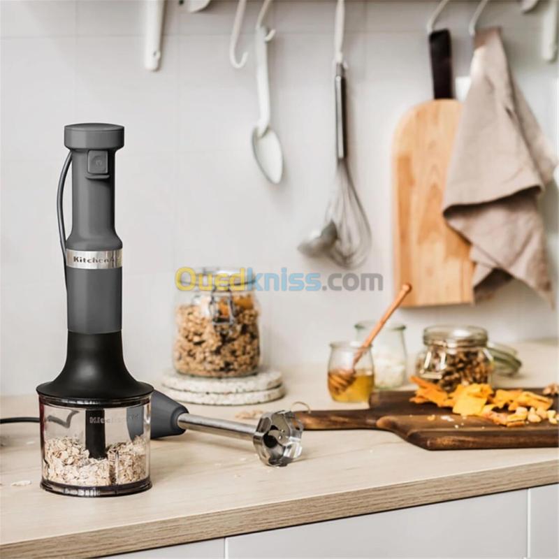 KitchenAid Bras Mixeur compact avec fil, 180 W, Capacité: 1 L - 3 accessoires - 5KHBV83EDG  7