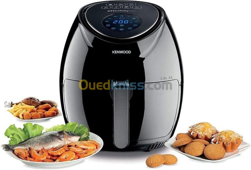 Friteuse à air numérique Kenwood KHealthyFry, 1,7 kg, 1500 W, noir/blanche,  HFP30 2