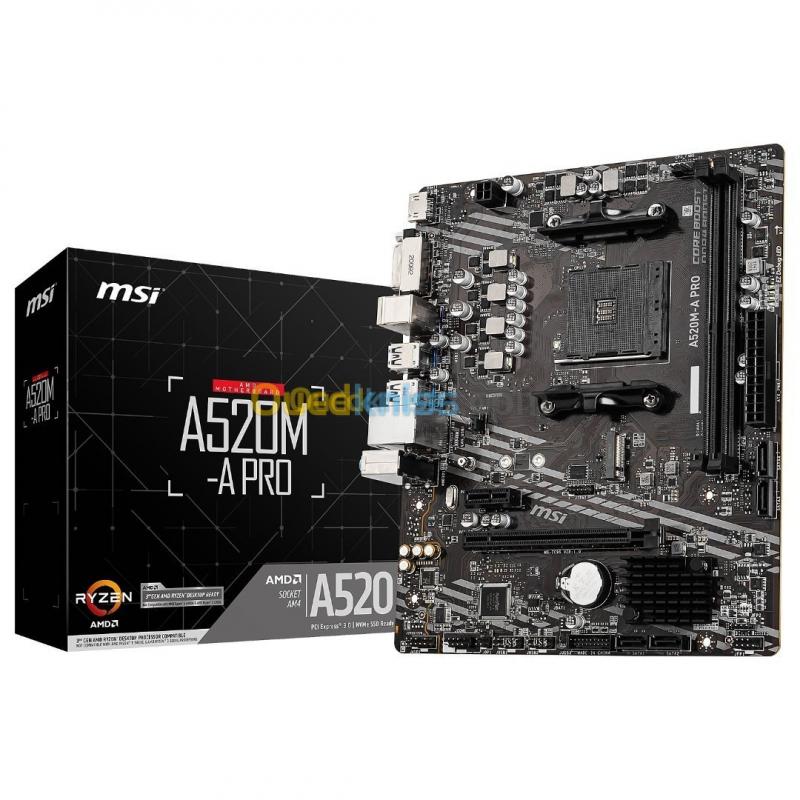  CARTE MERE MSI A520M-A PRO AMD