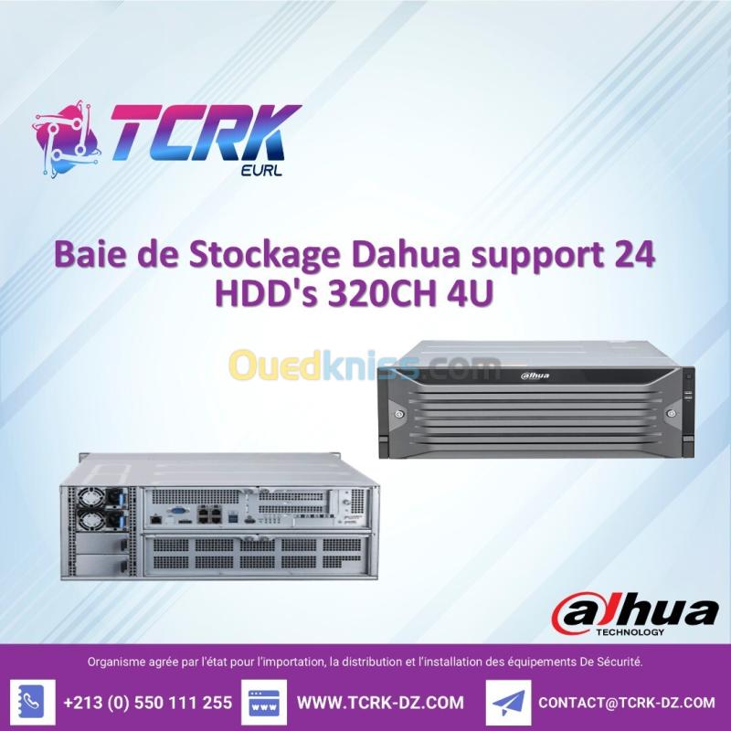 Baie de Stockage Dahua support 24 HDD's 320CH 4U DHI-EVS5124S