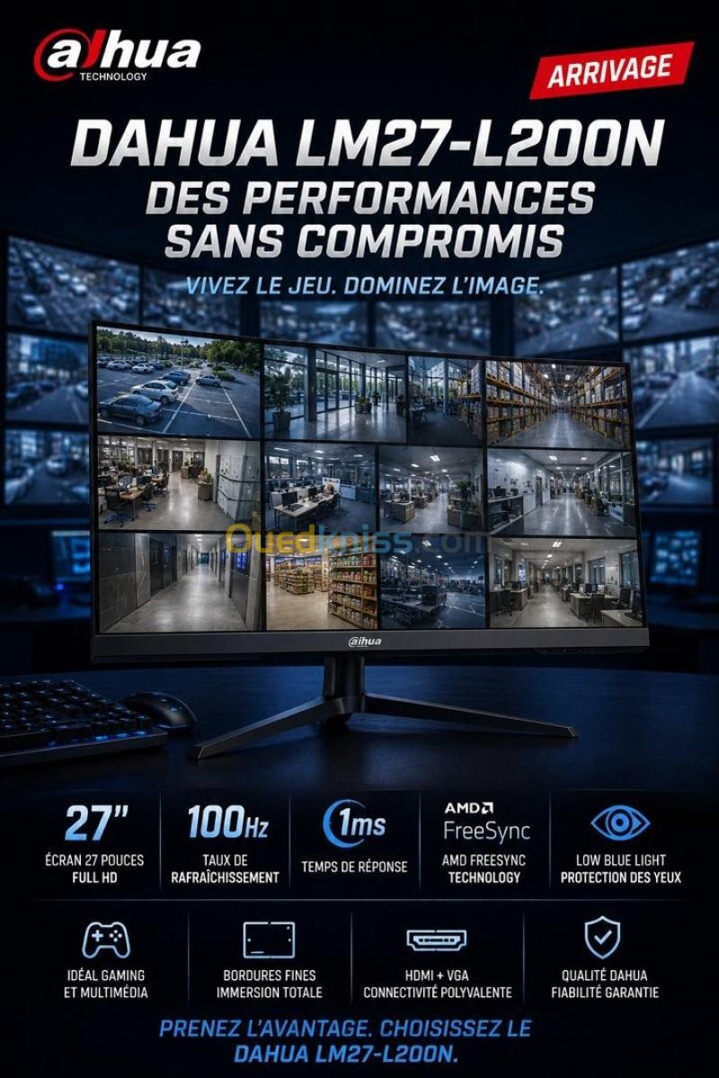 Moniteur DAHUA 27" FHD LED LM27-L200N