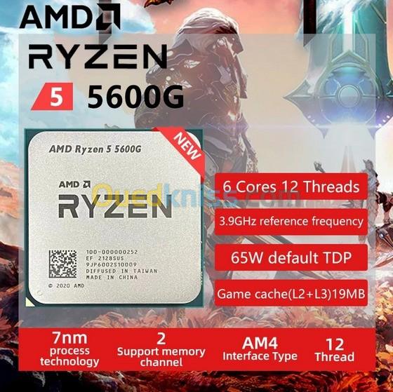   Processeur AMD Ryzen 5 5600G Neuf 