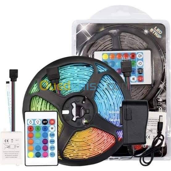 Rouleaux LED 5Metres RGB Multi-Couleurs avec Telecommande - الجزائر الجزائر