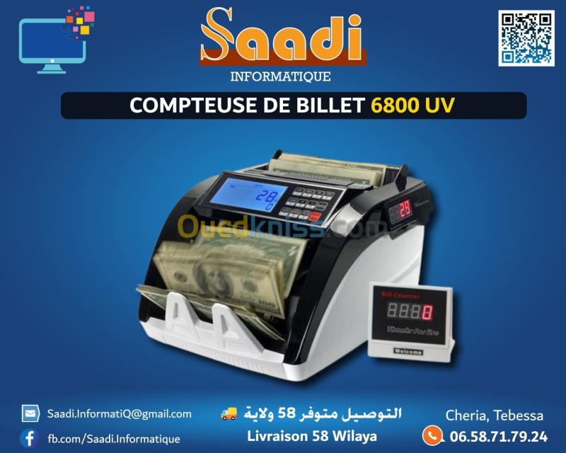 COMPTEUSE DE BILLET 6800 UV