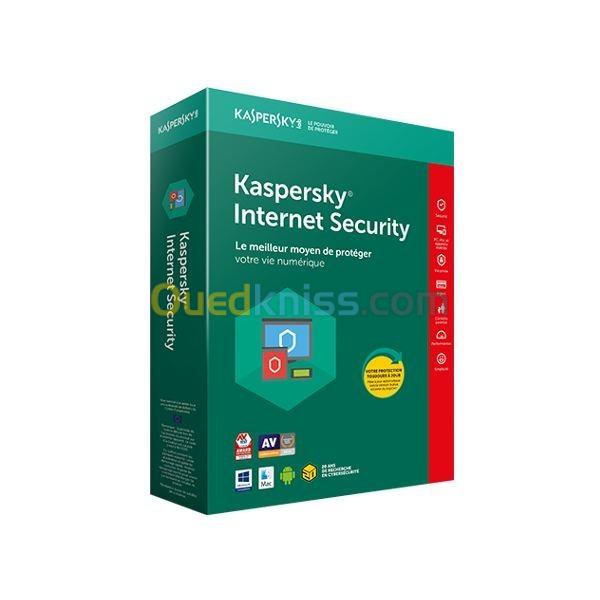  Antivirus Kaspersky Internet Security 3 postes