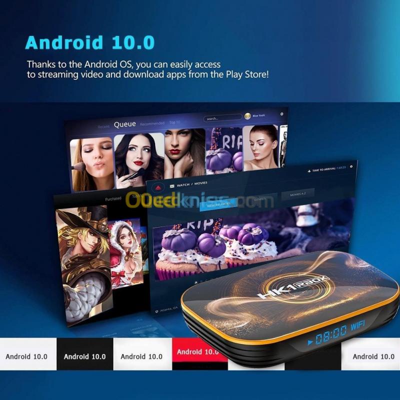  Android Box TV HK1 RBOX 4/32 Go + 200 Serveurs Offerts Gratuitement