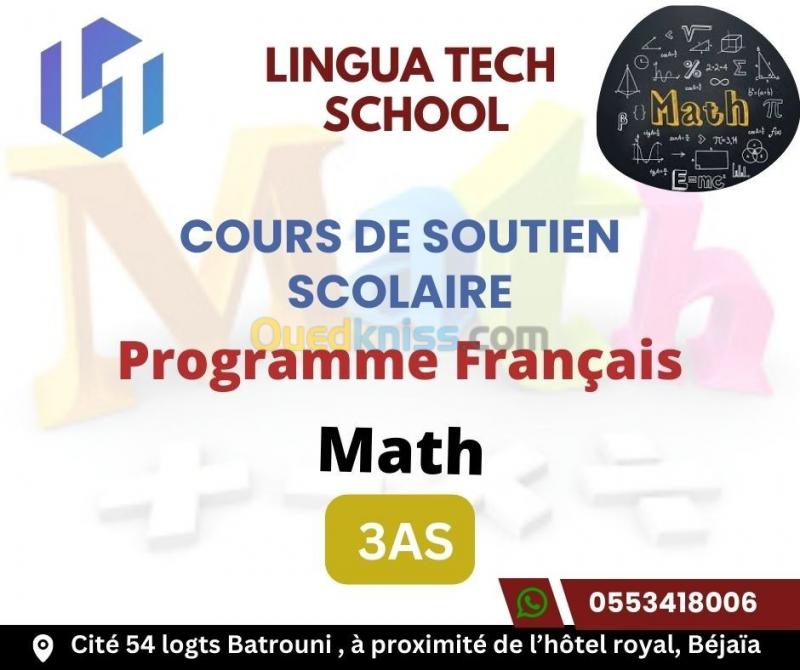  Cours de soutien scolaire math programme français 
