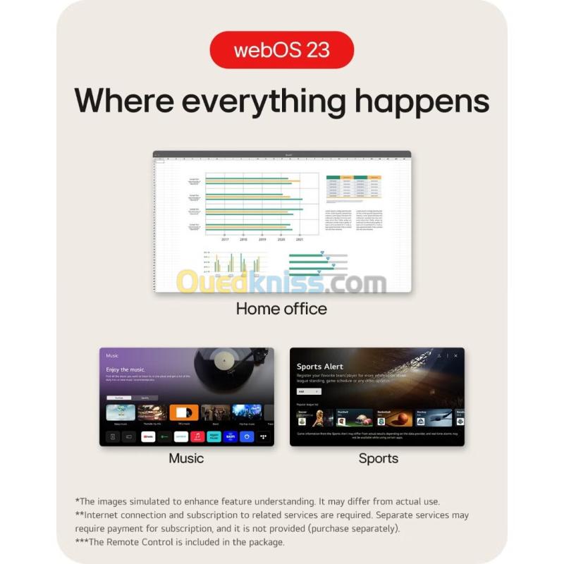 ECRAN LG 27SR50F SMART - 27" FHD - 60 HZ - DALLE IPS - 5MS -BLUETOOTH - webOS - eARC -HAUT-PARLEURS 11