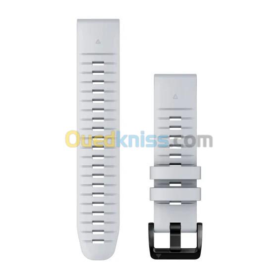 BRACELET GARMIN QUICKFIT 22MM - SILICONE ULTRA CONFORT - BLANC SILEX - ULTRA-CONFORTABLE - WHITESTONE - WHITE