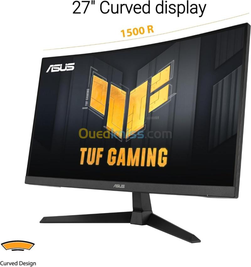 ECRAN ASUS TUF VG27VQM1B - GAMING 27" FHD - CURVED - 280HZ - 1MS - DALL VA - ADAPTIVE SYN - BLACK 6
