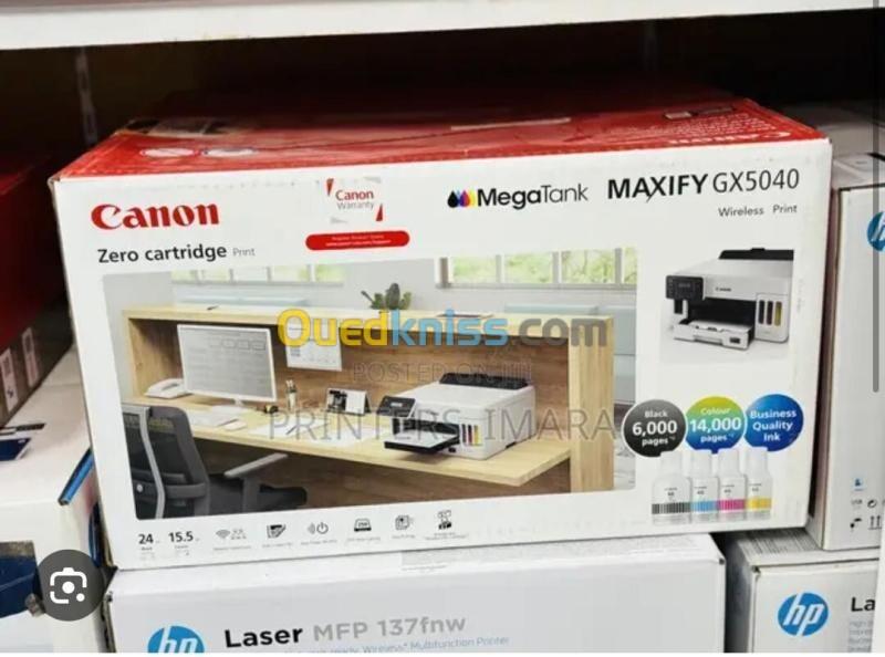 IMPRIMANTE CANON MAXIFY GX5040 - A4 - JET D'ENCRE COULEUR - WIFI - ETHERNET - USB - RECTO/VERSO AUTOMATIQUE 5