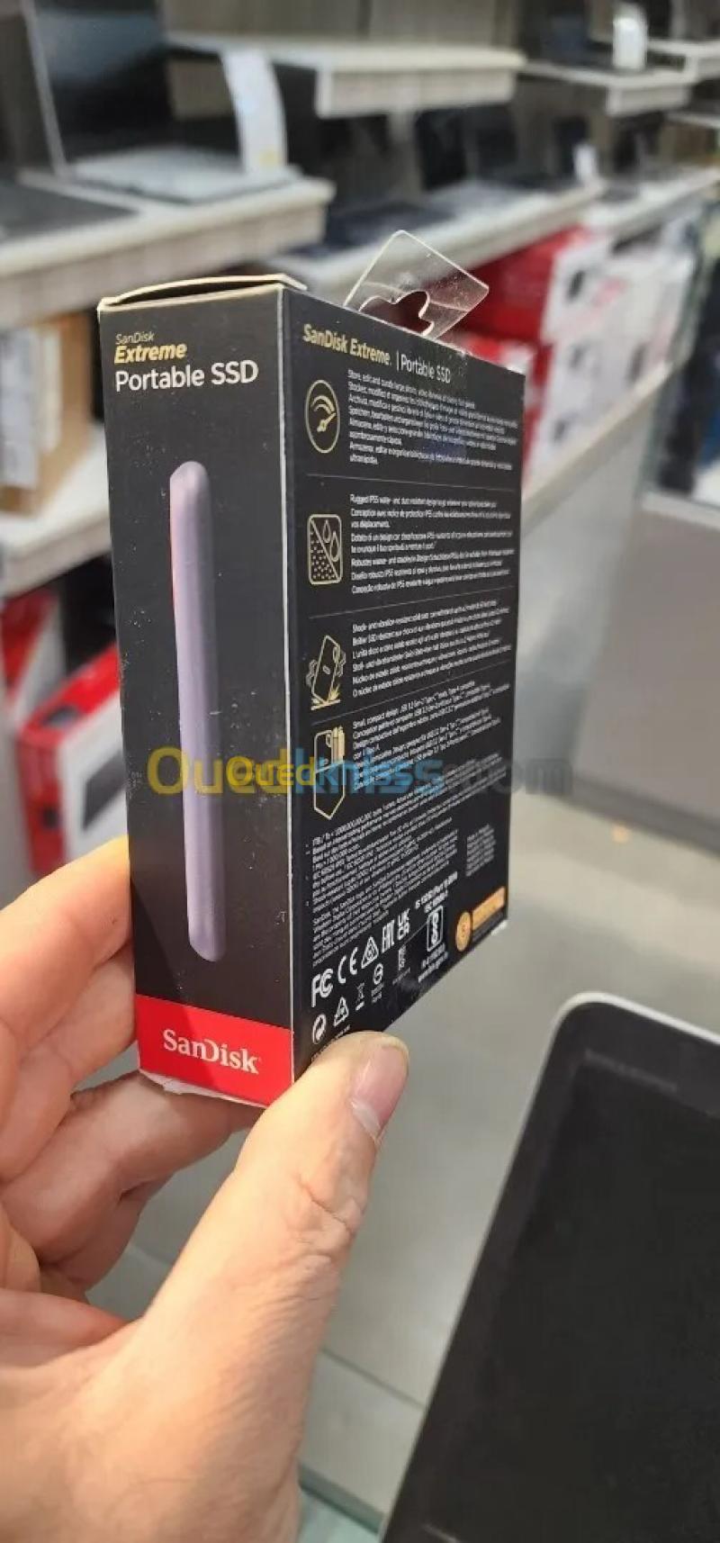 SANDISK EXTREME PORTABLE 4TO SSD - DISQUE DURE EXTERNE - TYPE-C USB 3.2 - LECTURE JUSQU'À 1050 MO/S 2