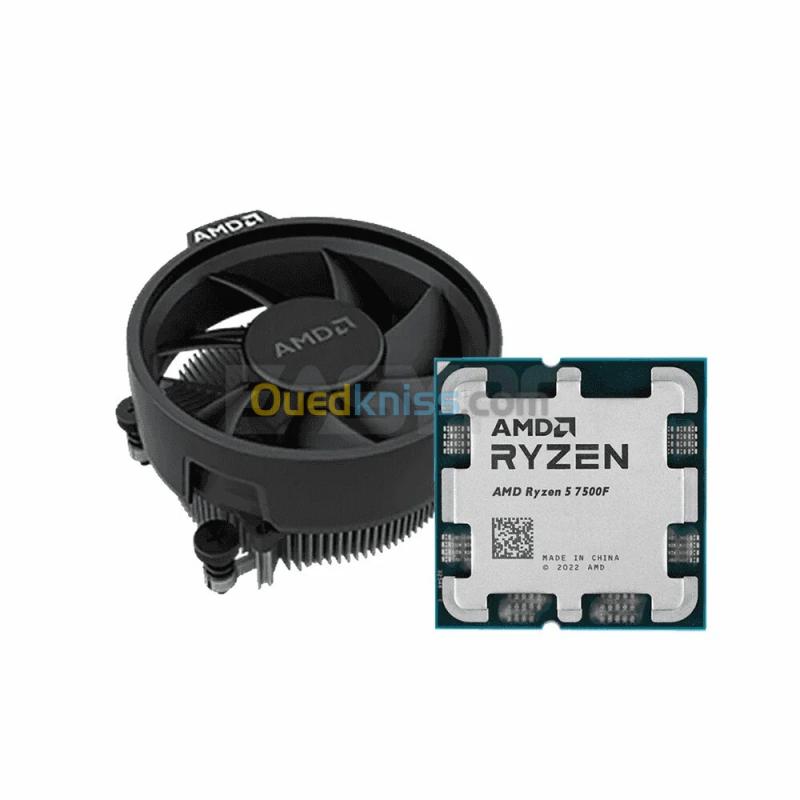PROCESSEUR AMD RYZEN 5 7500F - SOCKET AM5 - 6-CORE - 12-THREADS - 5.2GHZ - APK TRY AVEC VENTILO