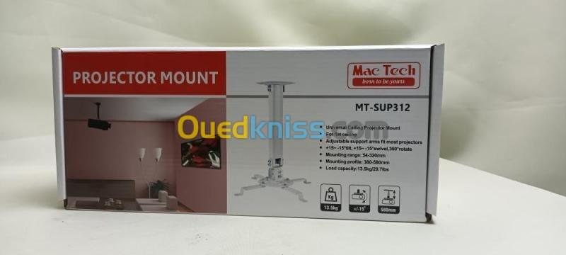 Mac Tech MT-SUP312 Support  plafond data show réglable pour un montage vertical facile et sécurisé 7