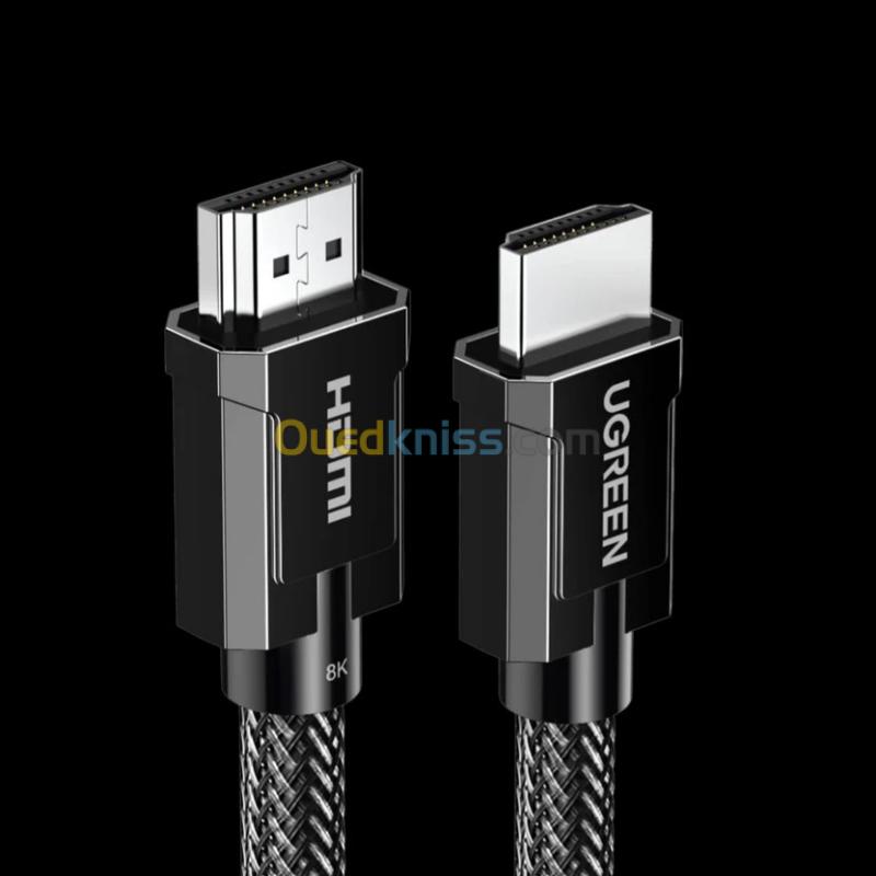 Câble HDMI 2.1[8K-60Hz/4K-120Hz] UGREEN Original REF: HD135 Cuivre pur 28AWG