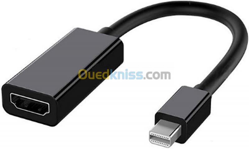  Adaptateur 4K Mini DisplayPort vers HDMI pour MacBook, Microsoft Surface Pro, etc
