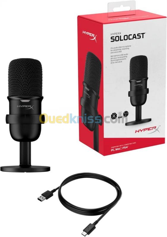  HYPERX SOLOCAST USB CONDENSER GAMING MICROPHONE FOR STREAMING / PODCASTING
