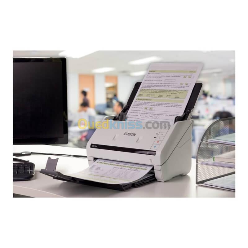 SCANNER EPSON WORKFORCE DS-530II WITH RECTO-VERSO A4 600 X600DPI A 35PPM MONO COULEUR 5500PJ USB 3.0 3