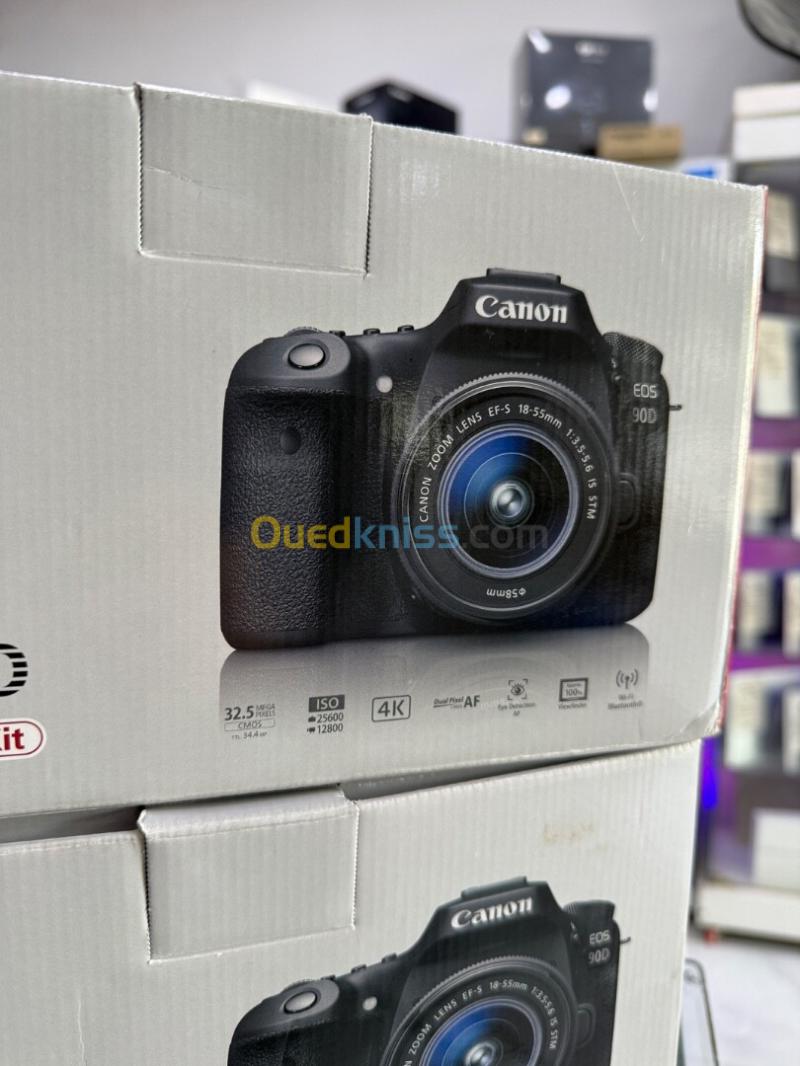 Appareil photo Canon EOS 90D & 18-55mm IS STM 32,5MP 4K30p NEUF JAMAIS UTILISE 4