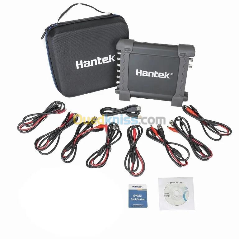 Hantek 1008A PC USB Oscilloscope virtuel 8CH Diagnostic automobile portée automatique/générateur DAQ 2.4MSa/s 4K profondeur USB 2.0 Interface 6