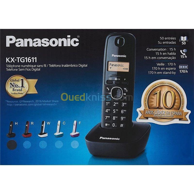 Téléphone Fixe Sans Fil Dect PANASONIC - KXTG1611FRF