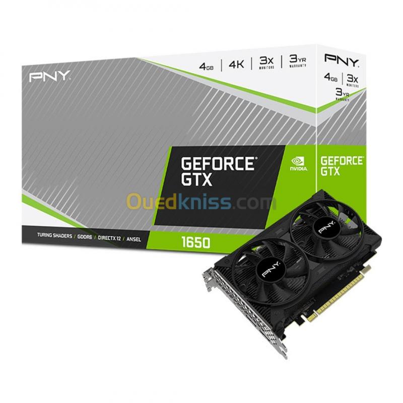  CARTE GRAPHIQUE PNY GeForce GTX 1650 4GB GDDR6 Dual Fan