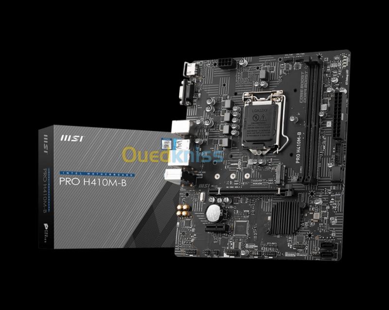  MSI Carte mère PRO H410M-B  Processor Intel Core i3-10105F 