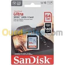 CARTE MEMOIRE SD 64GB SANDISK ULTRA