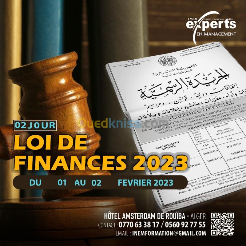   Loi de Finances pour 2023.