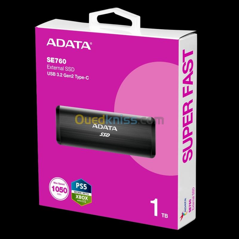 SSD externe A-DATA SE760 1.0TB USB 3.2