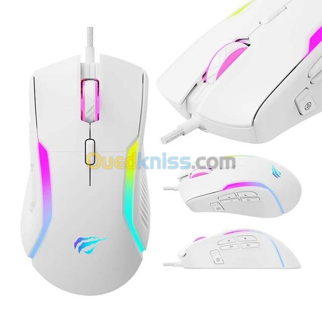 SOURIS GAMING HAVIT MS1033 RGB Backlit Programmable 9 Buttons 8000 DPI 4