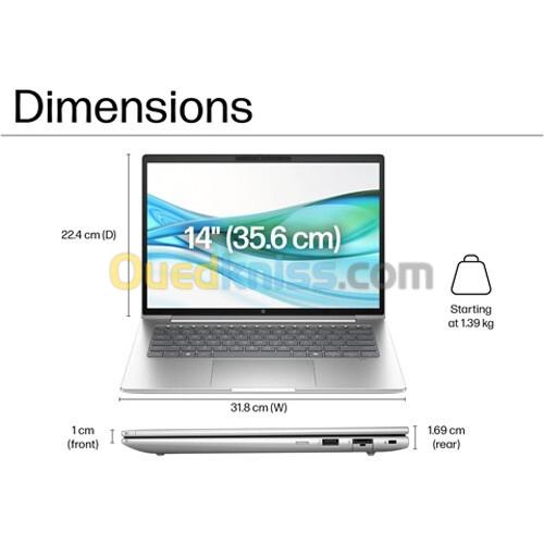 HP ProBook 440 G11 Ultra 5 | 8GB RAM DDR5 | 512GB SSD |Ecran 14" FHD IPS 8