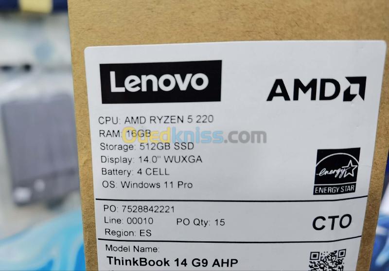 LENOVO THINKBOOK 14 G9 AHP RYZEN 5 220 16GB 512GB 3