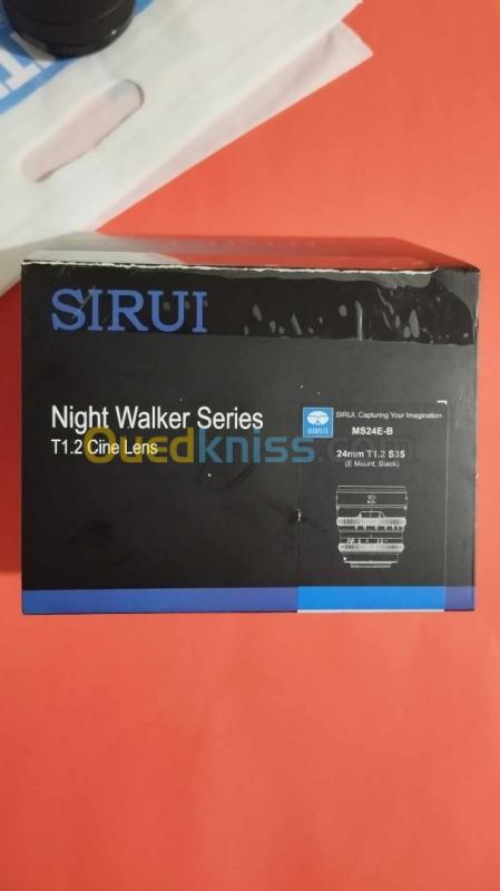  objectif Sirui Night Walker 24mm T1.2 S35 Cine Lens  e mount 