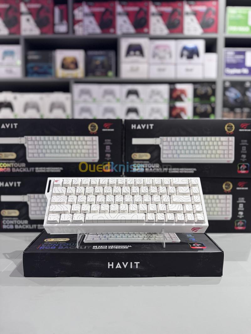HAVIT KB922L - 68-Key Mechanical Gaming Keyboard - Red Switches