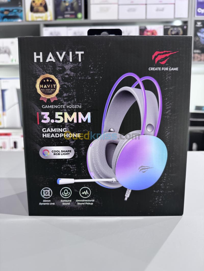 HAVIT H2037D - Gaming Headset - USB + 3.5mm Connection