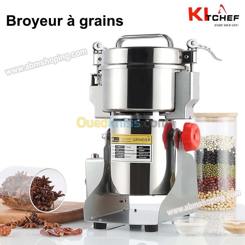  Broyeur à épice et grains électrique 400 G -بحجم حتى 1 كغ kitchef  رحاية القهوة والتوابل