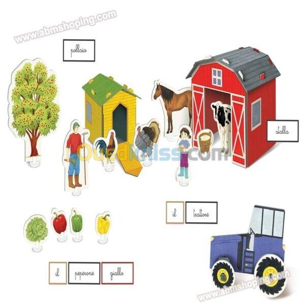  Jeux éducatif – dans la ferme – Montessori