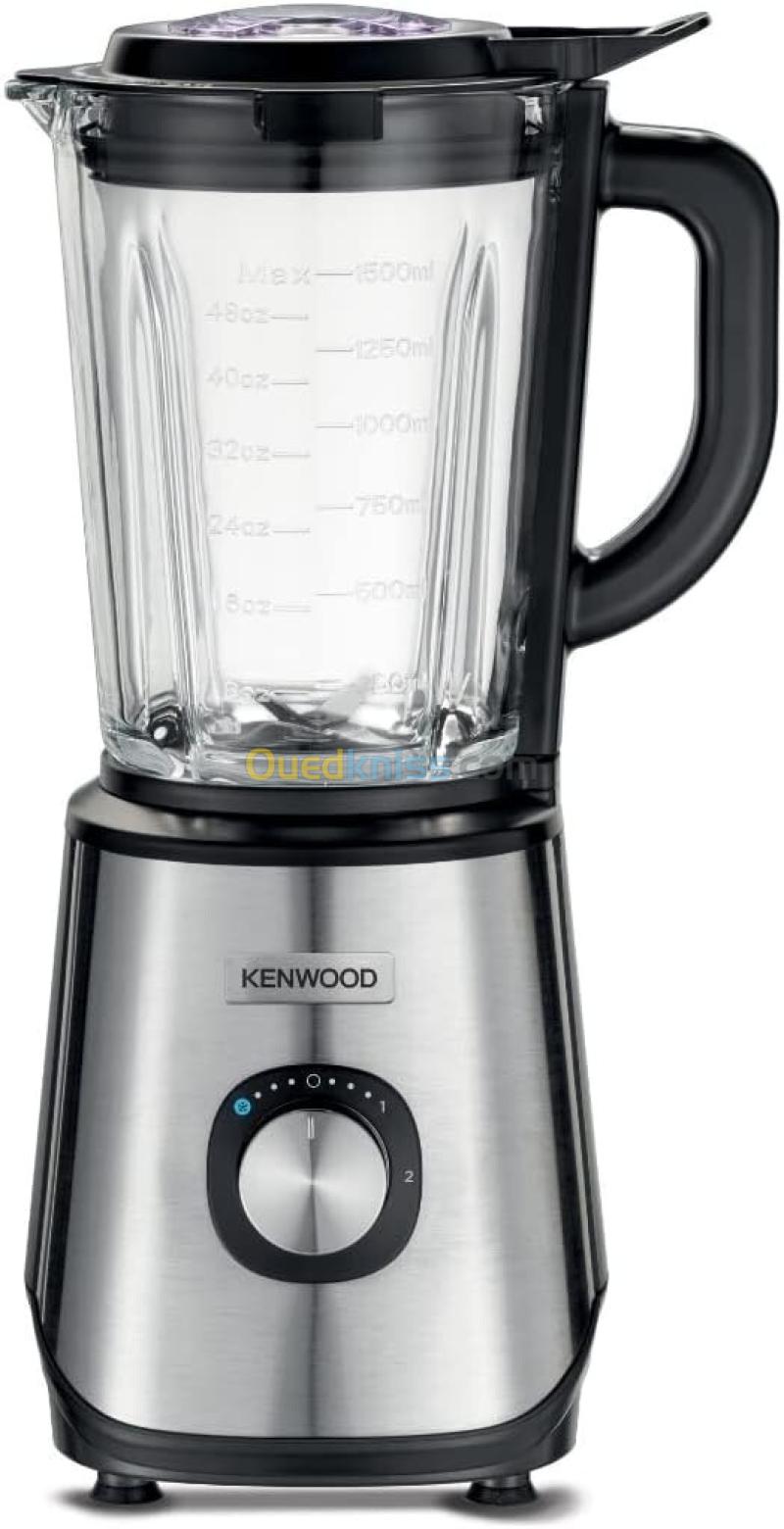 Kenwood Mixeur en Verre 1000W , Smoothie 1,5L avec Moulin à Épices, Hachoir, Fonction Crush Glace 6