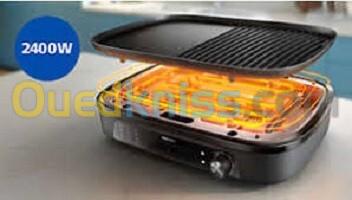 Grill de table Philips serie 3000 HD6210/90- 2400W-plaque 2en1-surface 1250cm2- (de90 a 210 degre) 4
